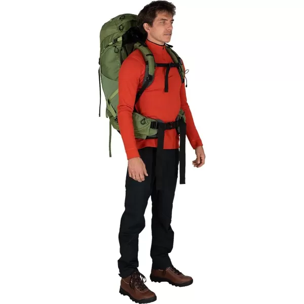 Osprey Atmos AG 50L Mens Backpacking BackpackMythical Green