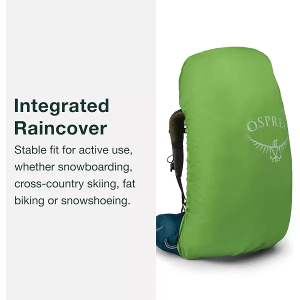 Osprey Atmos AG 50L Mens Backpacking BackpackMythical Green