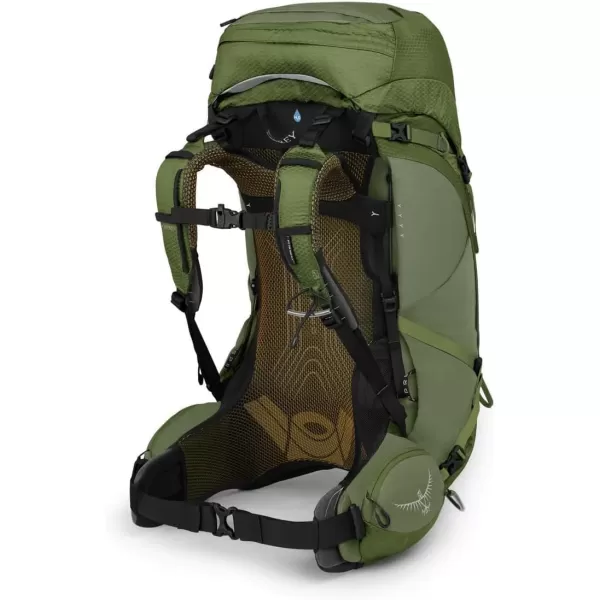 Osprey Atmos AG 50L Mens Backpacking BackpackMythical Green