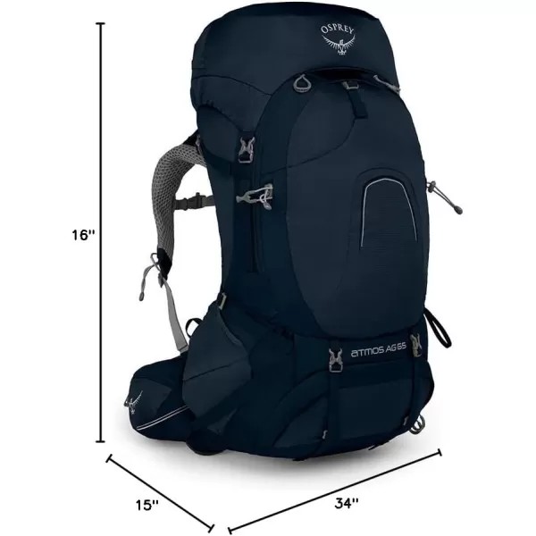 Osprey Atmos AG 65 Mens Backpacking BackpackUnity Blue
