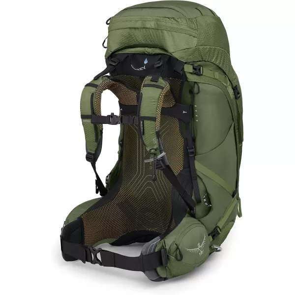 Osprey Atmos AG 65L Mens Backpacking Backpack Venturi Blue SMMythical Green