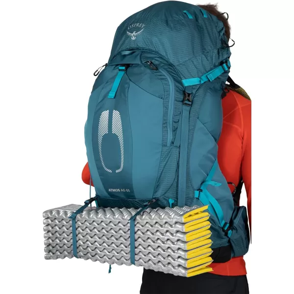 Osprey Atmos AG 65L Mens Backpacking Backpack Venturi Blue SMVenturi Blue