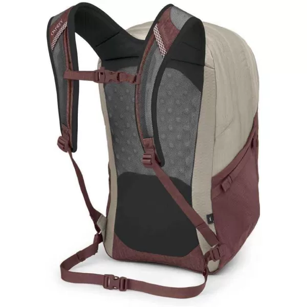 Osprey Comet Laptop Backpack BlackSawdust TanRaisin Red