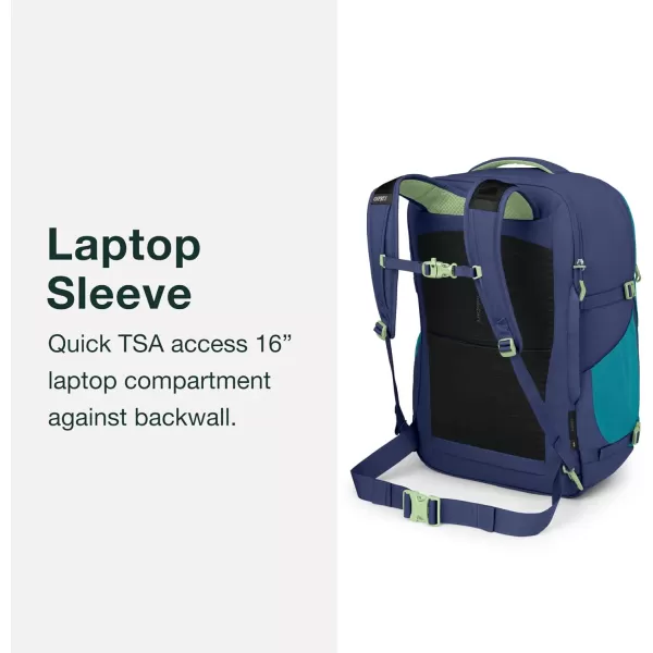Osprey Daylite 44L CarryOn Travel Pack Blue SpikemossAlkalineBlack