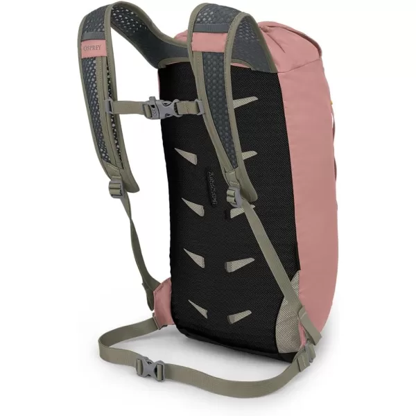 Osprey Daylite Cinch Backpack Blue SpikemossAlkalineAsh Blush PinkEarl Grey