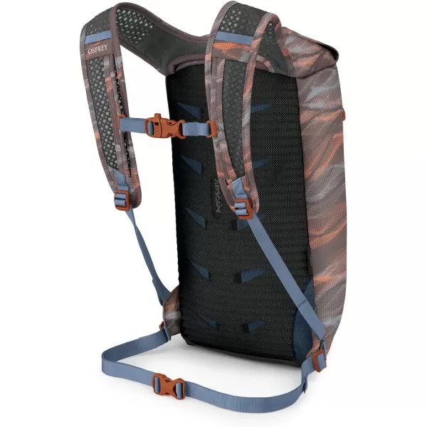 Osprey Daylite Cinch Backpack Blue SpikemossAlkalineSmoky Desert PrintMagma Brown