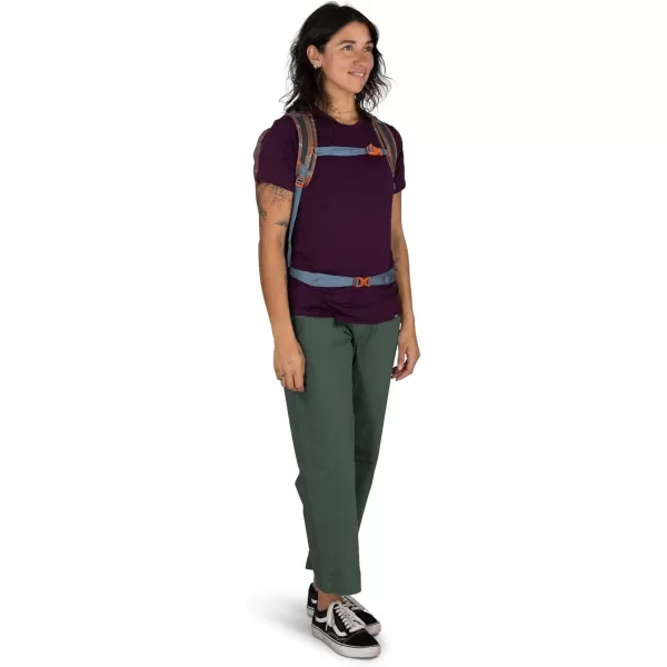 Osprey Daylite Cinch Backpack Blue SpikemossAlkalineSmoky Desert PrintMagma Brown