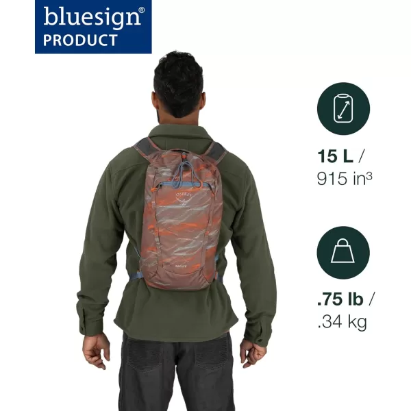 Osprey Daylite Cinch Backpack Blue SpikemossAlkalineTumbleweed YellowTunnel Vision