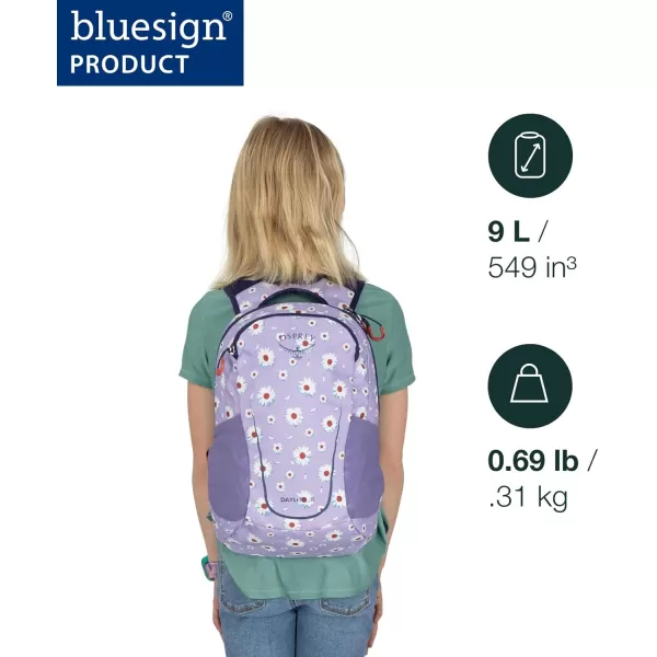 Osprey Daylite Jr Kids Commuter Backpack Space Travel PrintAntique BlueAlpin BlueBlue Flame