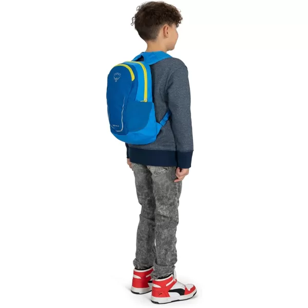 Osprey Daylite Jr Kids Commuter Backpack Space Travel PrintAntique BlueAlpin BlueBlue Flame
