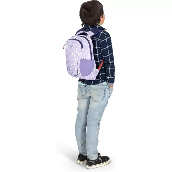 Osprey Daylite Jr Kids Commuter Backpack Space Travel PrintAntique BlueDaisy PrintEuphoria Purple