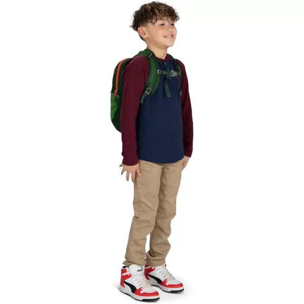 Osprey Daylite Jr Kids Commuter Backpack Space Travel PrintAntique BlueGreen CanopyGreen Belt