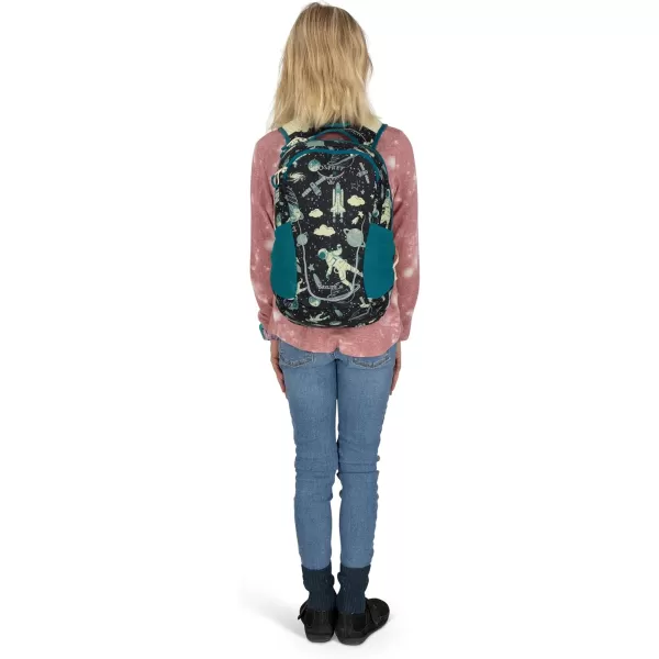 Osprey Daylite Jr Kids Commuter Backpack Space Travel PrintAntique BlueSpace Travel PrintAntique Blue