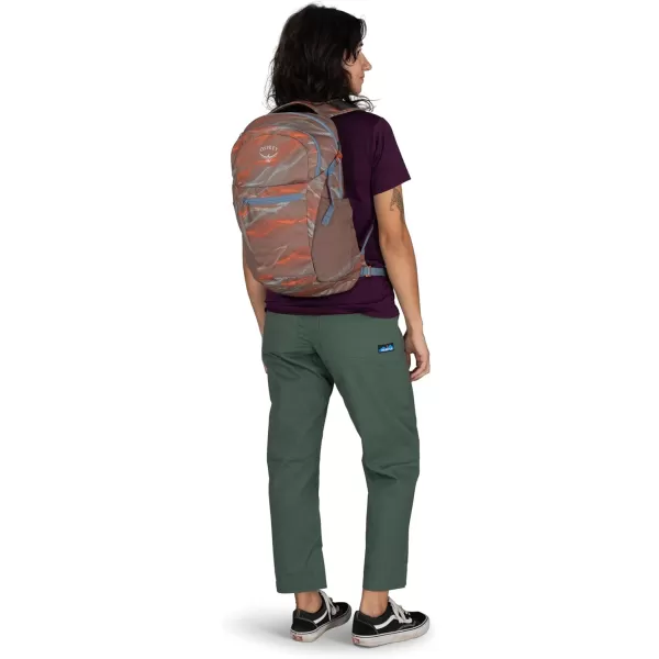 Osprey Daylite Plus Commuter Backpack BlackSmoky Desert PrintMagma Brown