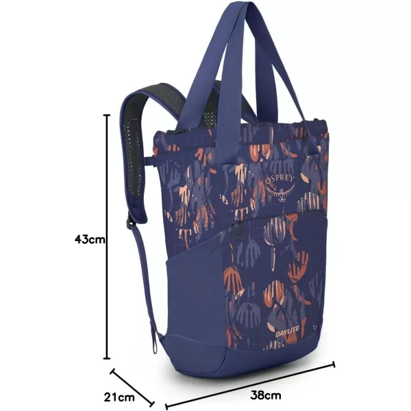 Osprey Daylite Tote Pack Blue SpikemossAlkalineWild Blossom PrintAlkaline
