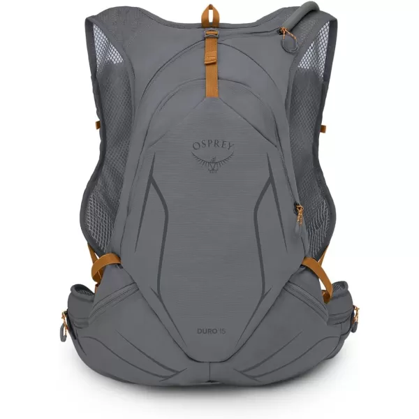 Osprey Duro 15L Mens Running Hydration Vest with Hydraulics ReservoirPhantom GreyToffee Orange