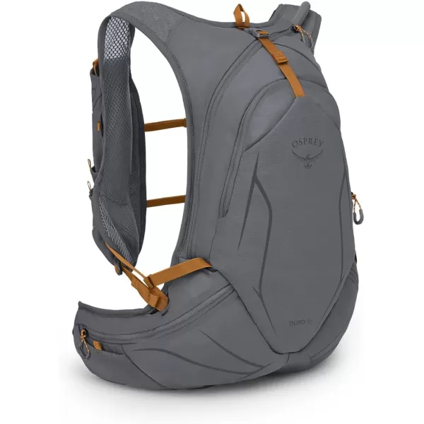 Osprey Duro 15L Mens Running Hydration Vest with Hydraulics ReservoirPhantom GreyToffee Orange