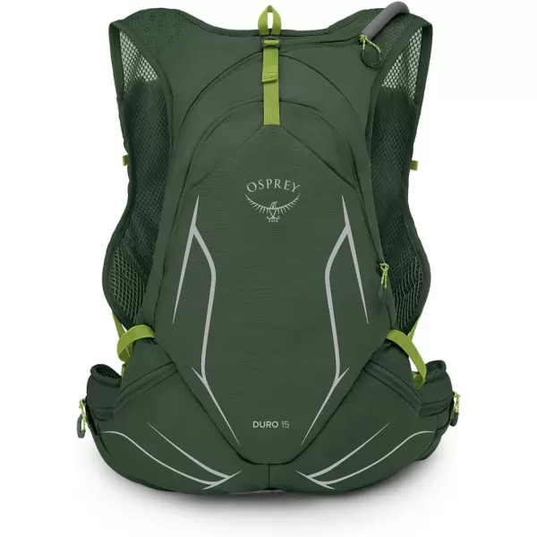Osprey Duro 15L Mens Running Hydration Vest with Hydraulics ReservoirSeaweed GreenLimon