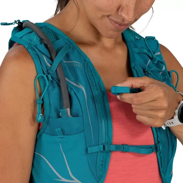 Osprey Dyna 15L Womens Running Hydration Vest with Hydraulics ReservoirVerdigris Green
