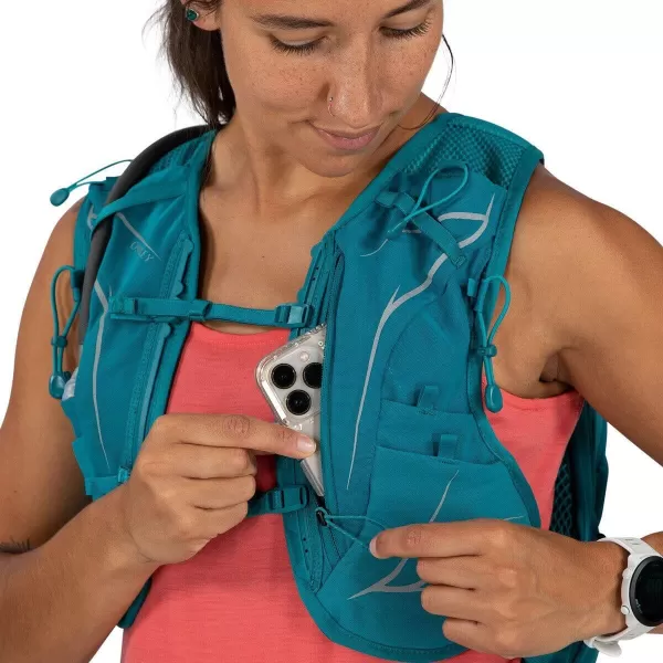 Osprey Dyna 15L Womens Running Hydration Vest with Hydraulics ReservoirVerdigris Green