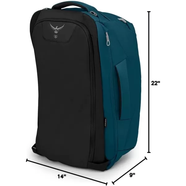 Osprey Fairview 55L Womens Travel Backpack BlackNight Jungle Blue