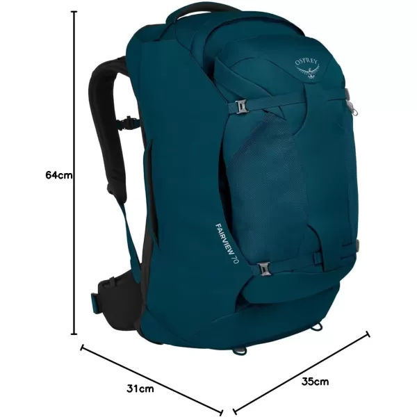 Osprey Fairview 55L Womens Travel Backpack BlackNight Jungle Blue