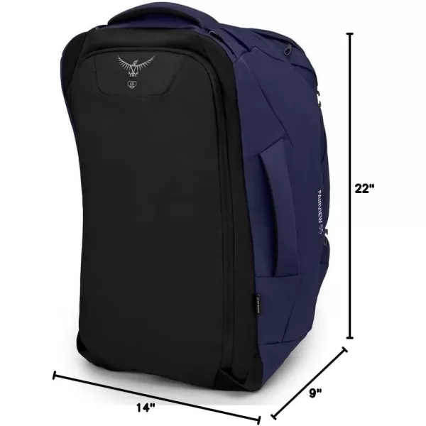 Osprey Fairview 55L Womens Travel Backpack BlackWinter Night Blue