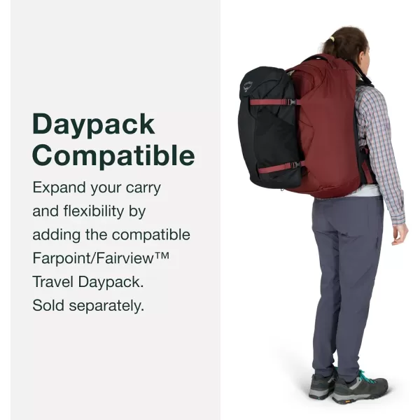 Osprey Fairview 55L Womens Travel Backpack BlackWinter Night Blue