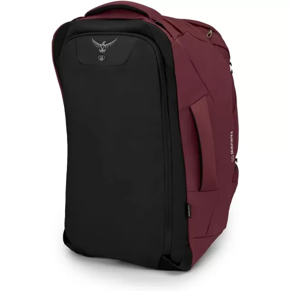 Osprey Fairview 55L Womens Travel Backpack BlackZircon Red