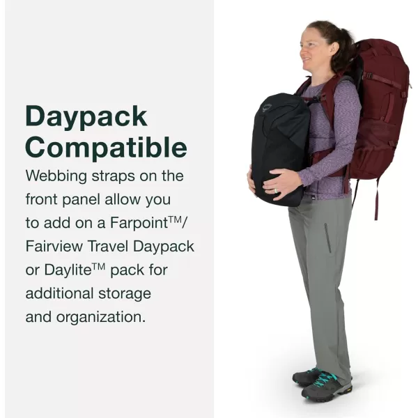 Osprey Fairview Trek 70L Womens Travel Backpack Night Jungle BlueNight Jungle Blue