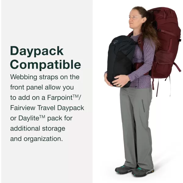 Osprey Fairview Trek 70L Womens Travel Backpack Night Jungle BlueNight Jungle Blue