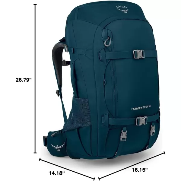 Osprey Fairview Trek 70L Womens Travel Backpack Night Jungle BlueNight Jungle Blue
