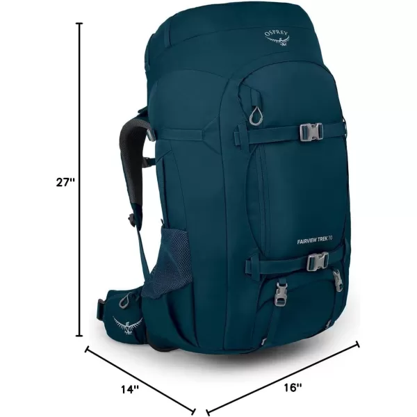 Osprey Fairview Trek 70L Womens Travel Backpack Night Jungle BlueNight Jungle Blue