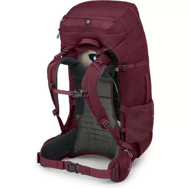 Osprey Fairview Trek 70L Womens Travel Backpack Night Jungle BlueZircon Red