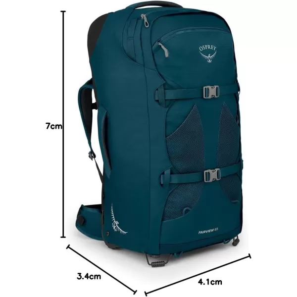 Osprey Fairview Womens Wheeled Travel Pack 36L BlackNight Jungle Blue