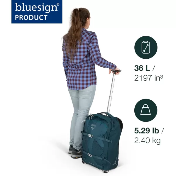Osprey Fairview Womens Wheeled Travel Pack 36L BlackNight Jungle Blue