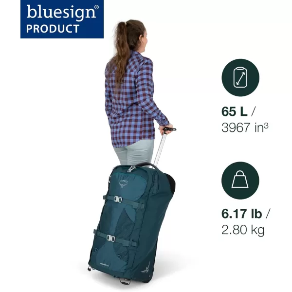 Osprey Fairview Womens Wheeled Travel Pack 36L BlackNight Jungle Blue
