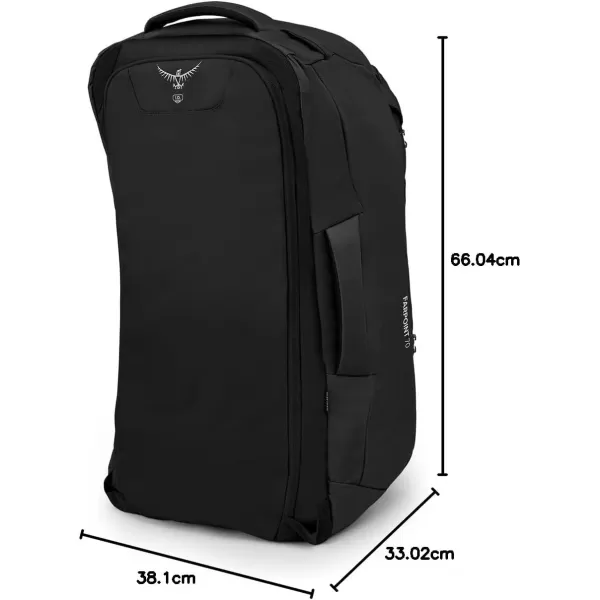 Osprey Farpoint 40L Mens Travel Backpack Tunnel Vision GreyBlack