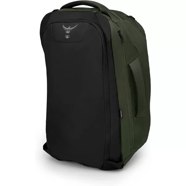 Osprey Farpoint 40L Mens Travel Backpack Tunnel Vision GreyGopher Green