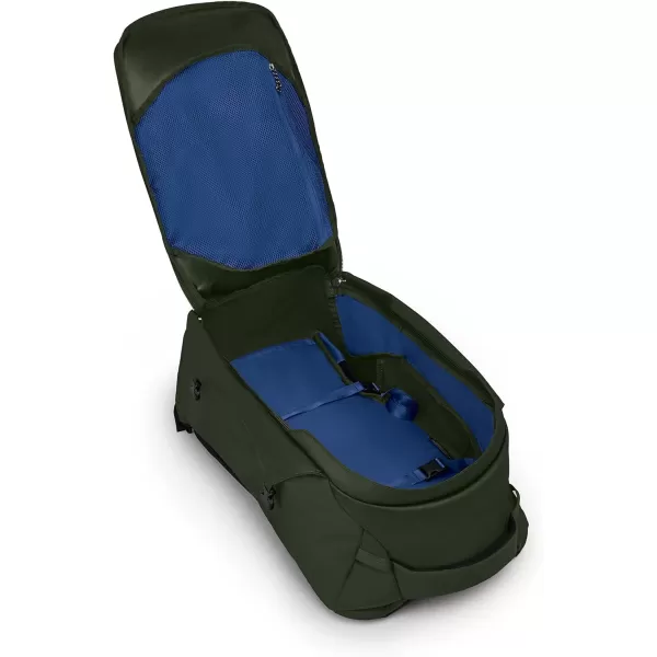 Osprey Farpoint 40L Mens Travel Backpack Tunnel Vision GreyGopher Green