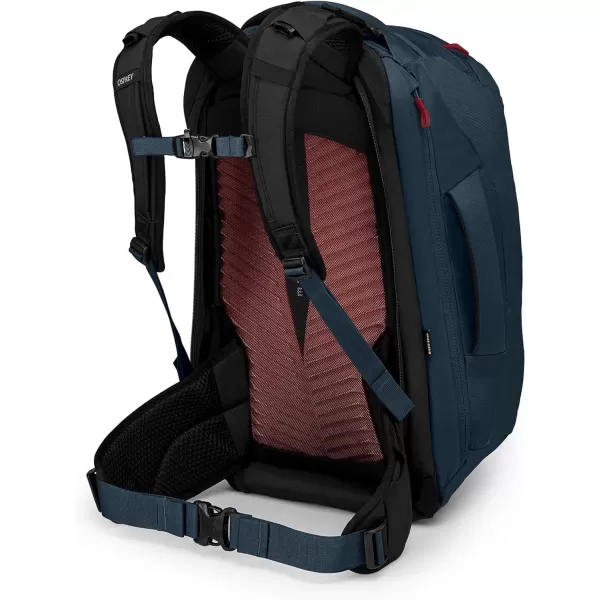 Osprey Farpoint 40L Mens Travel Backpack Tunnel Vision GreyMuted Space Blue