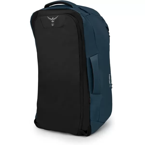 Osprey Farpoint 40L Mens Travel Backpack Tunnel Vision GreyMuted Space Blue