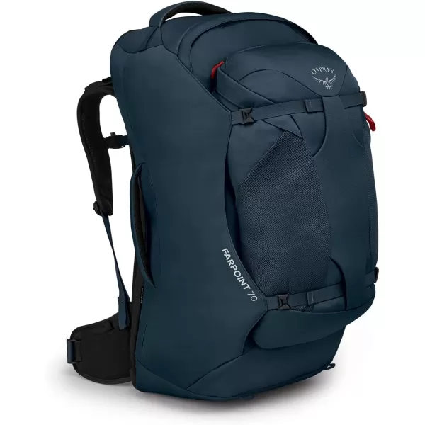 Osprey Farpoint 40L Mens Travel Backpack Tunnel Vision GreyMuted Space Blue