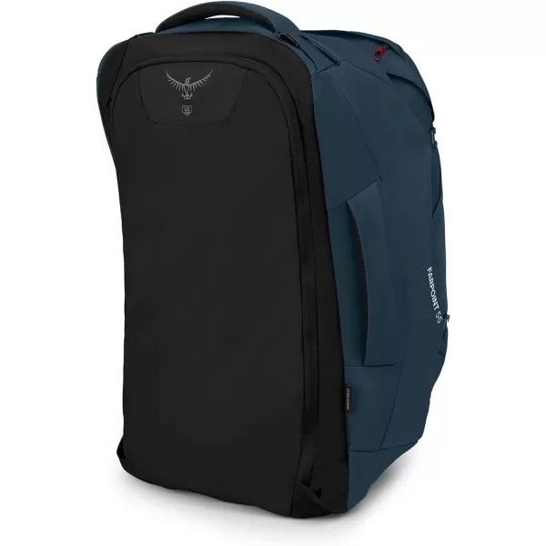 Osprey Farpoint 40L Mens Travel Backpack Tunnel Vision GreyMuted Space Blue