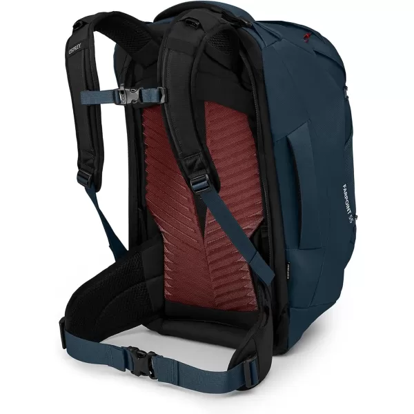 Osprey Farpoint 40L Mens Travel Backpack Tunnel Vision GreyMuted Space Blue