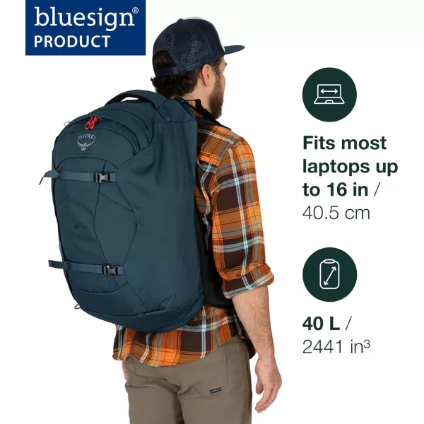 Osprey Farpoint 40L Mens Travel Backpack Tunnel Vision GreyTunnel Vision Grey