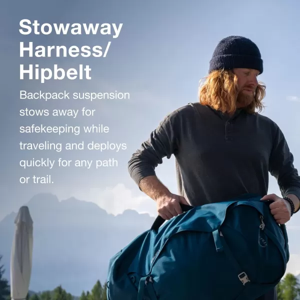 Osprey Farpoint 40L Mens Travel Backpack Tunnel Vision GreyTunnel Vision Grey