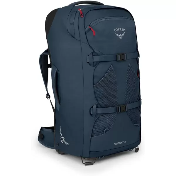 Osprey Farpoint Mens Wheeled Travel Pack 65L Black One SizeMuted Space Blue