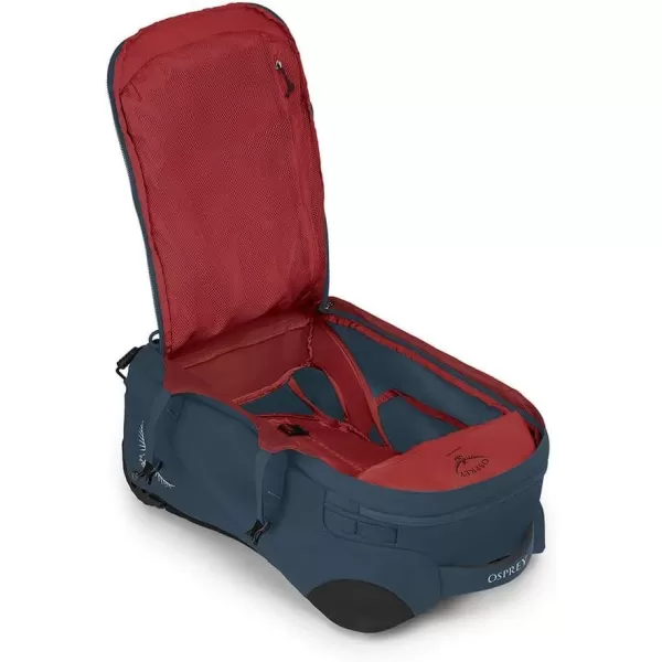 Osprey Farpoint Mens Wheeled Travel Pack 65L Black One SizeMuted Space Blue