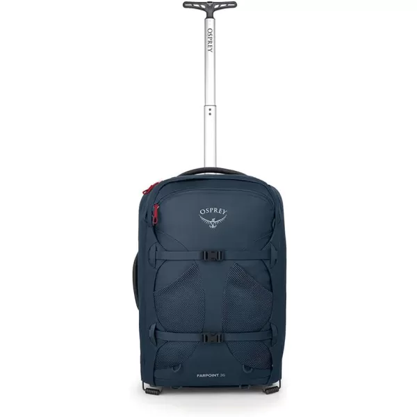 Osprey Farpoint Mens Wheeled Travel Pack 65L Black One SizeMuted Space Blue